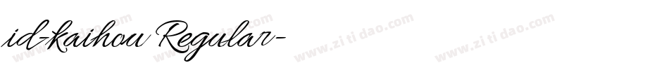 id-kaihou Regular字体转换